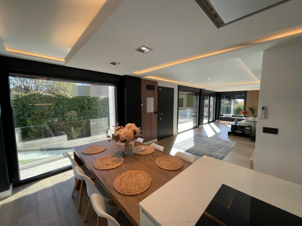 vista desde la cocina Reforma de Salón